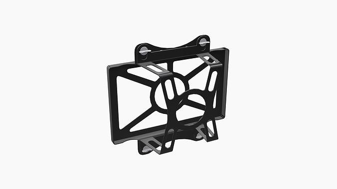 Raille Support 3D model Braille battery mount support VR / AR / low-poly | CGTrader