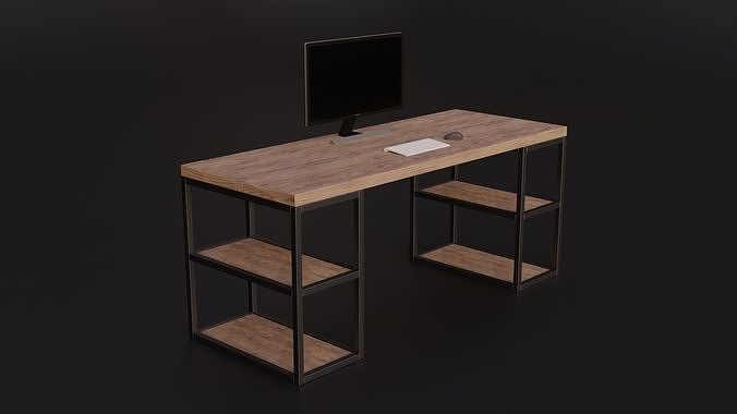 Modern Desk Table Design free VR / AR / low-poly 3D model | CGTrader