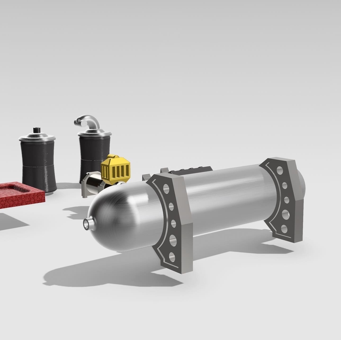 Complete Airbag setup for cars with options 3D model 3D printable ...