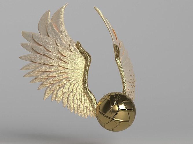 Quidditch ball with wings 3D model CGTrader