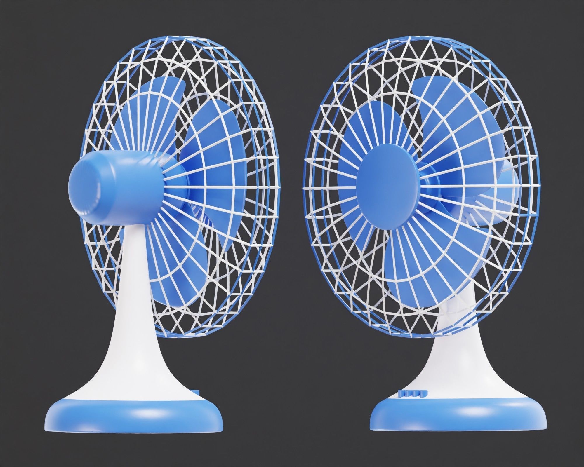 3D model Table fan 3d model VR / AR / lowpoly CGTrader
