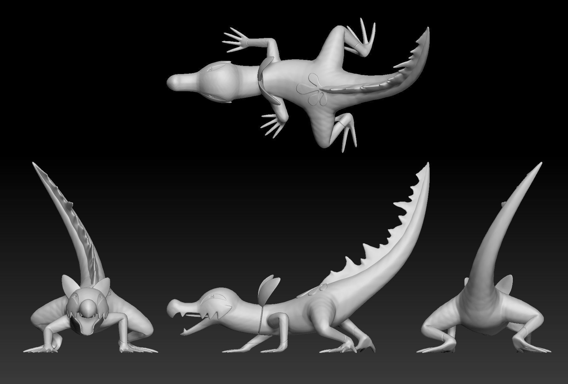 Pokemon Salandit Salazzle 3D model 3D printable | CGTrader