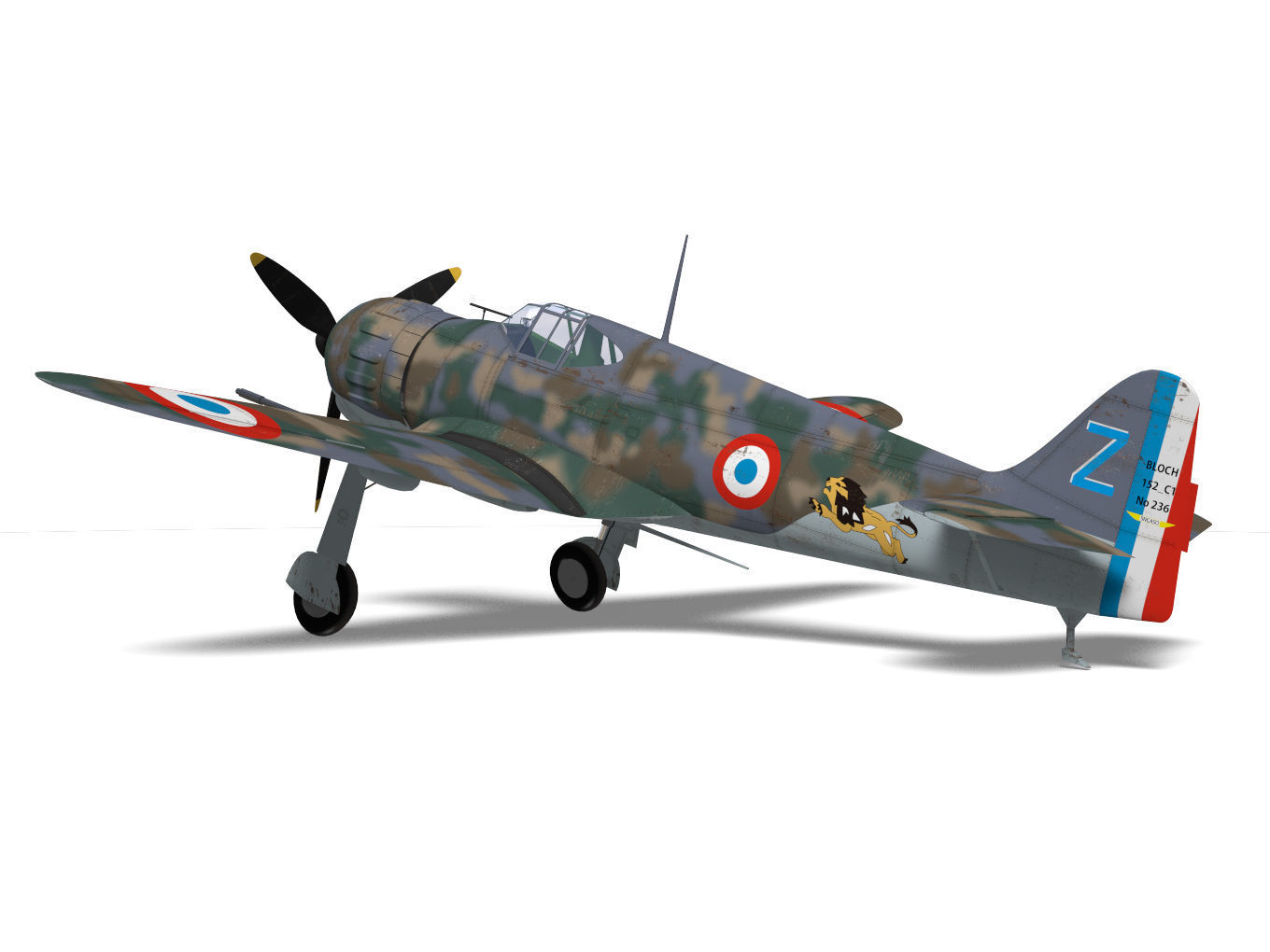 bloch MB152 3D model | CGTrader