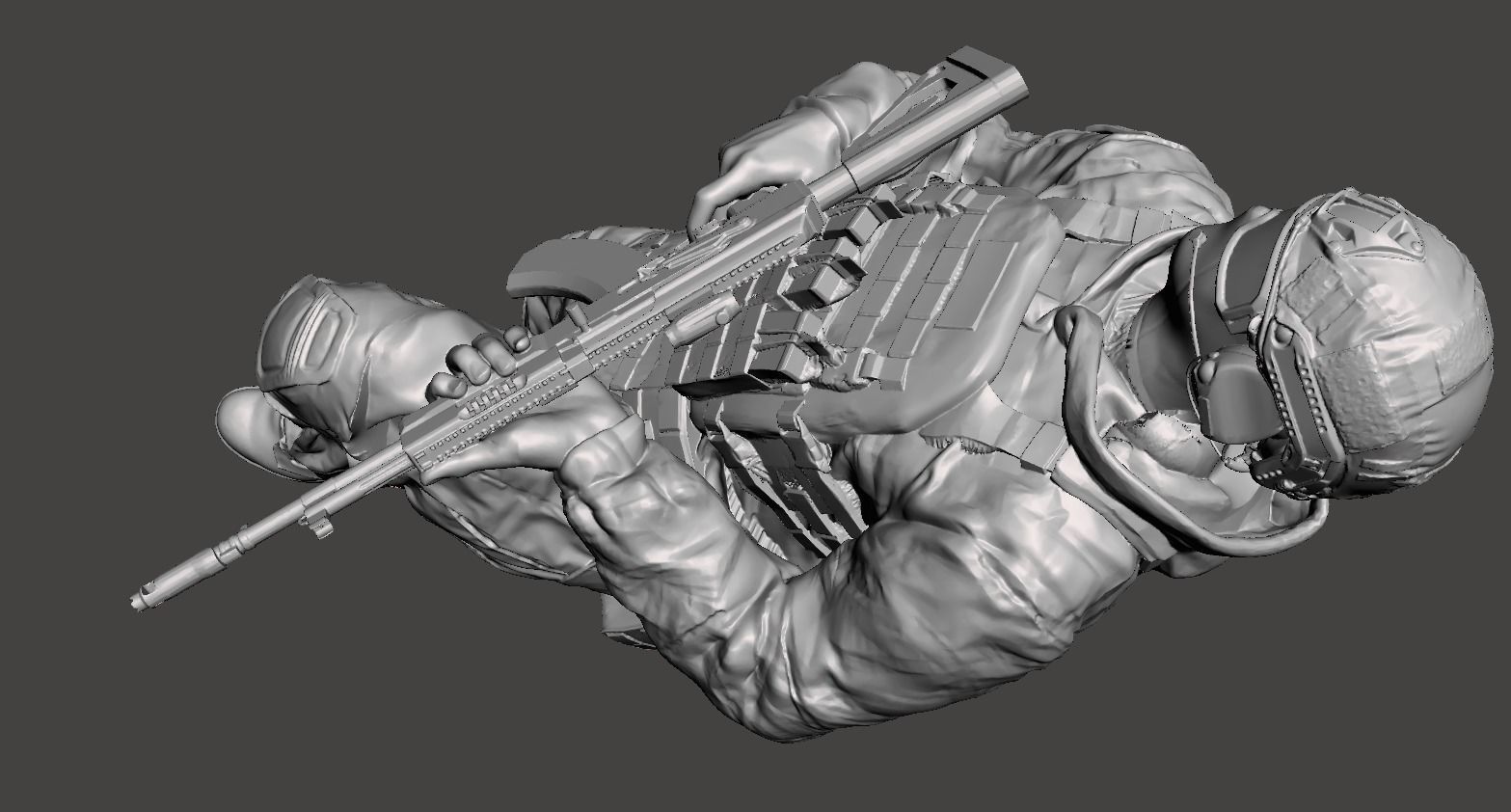 soldier 3d model for 3d printing in 3 poses 3D model 3D printable ...
