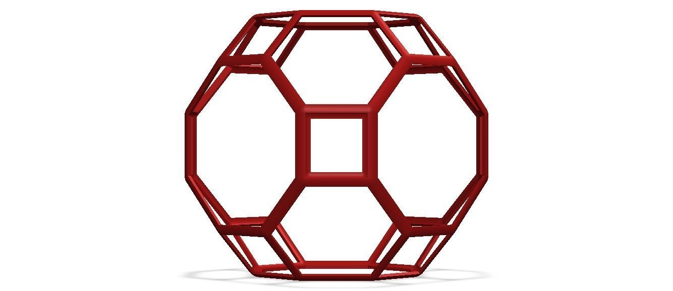 Wireframe Great Rhombicuboctahedron 3D model 3D printable | CGTrader