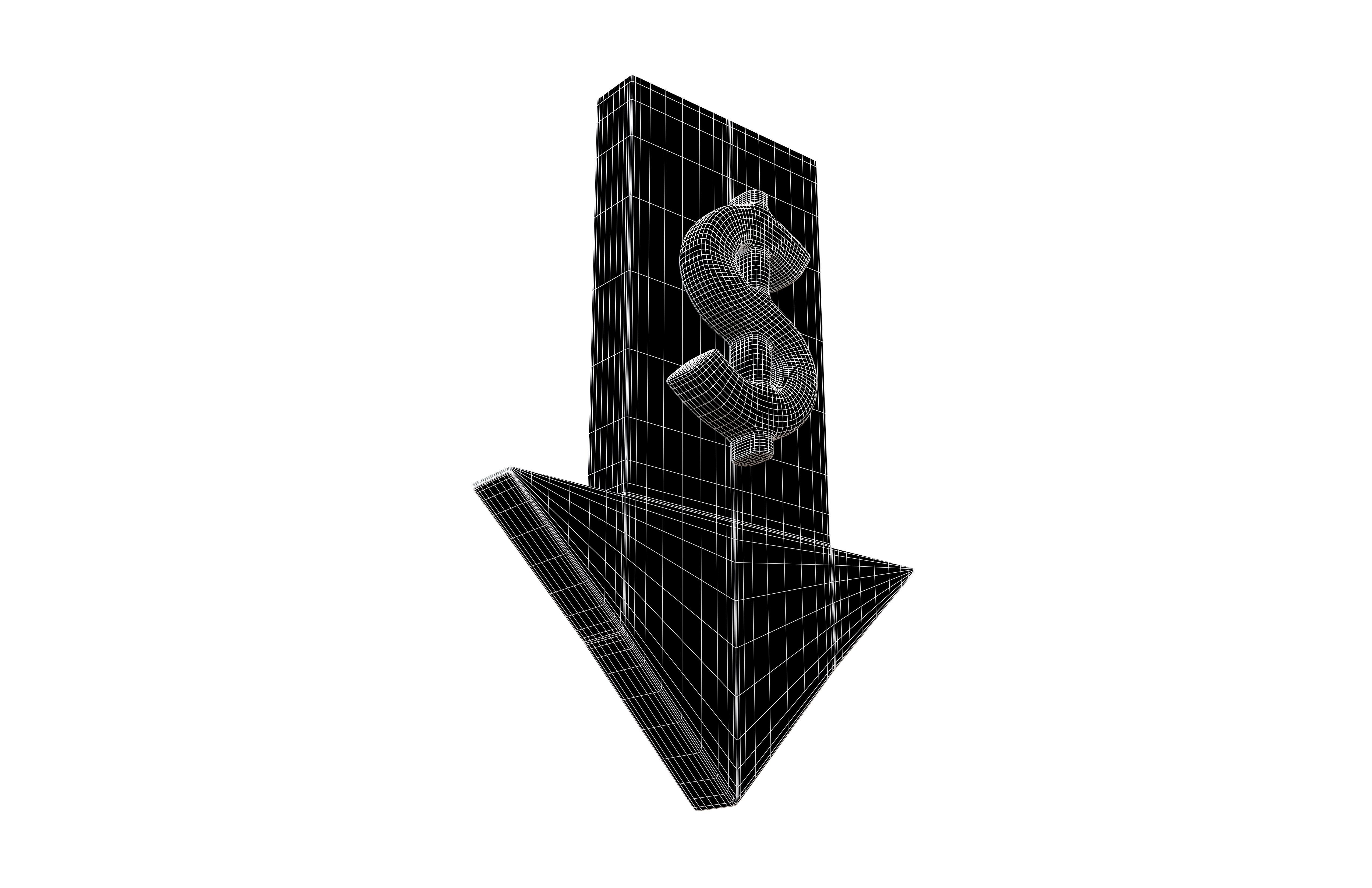 3D model Price Down Symbol V1 002 VR / AR / low-poly | CGTrader