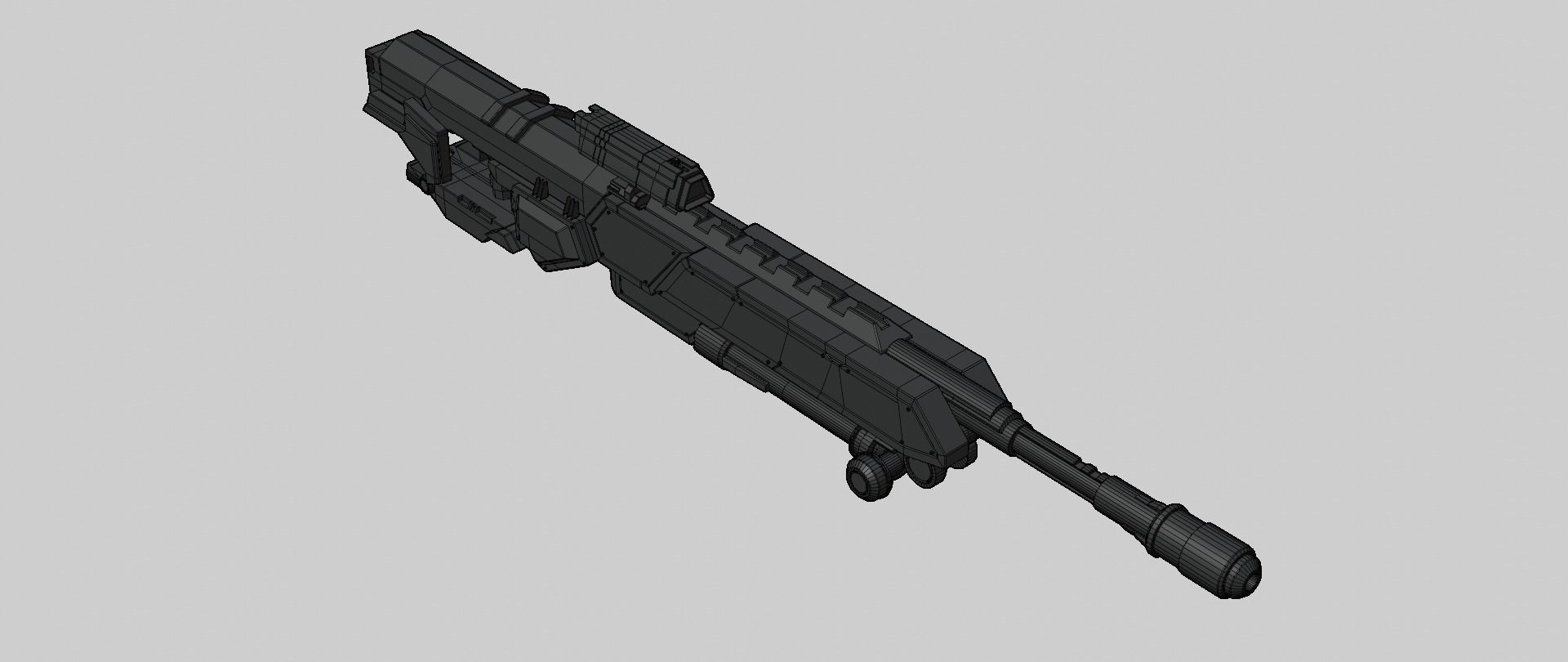 Mecha Rifle Mecha hard surface sniper rifle 3D model | CGTrader