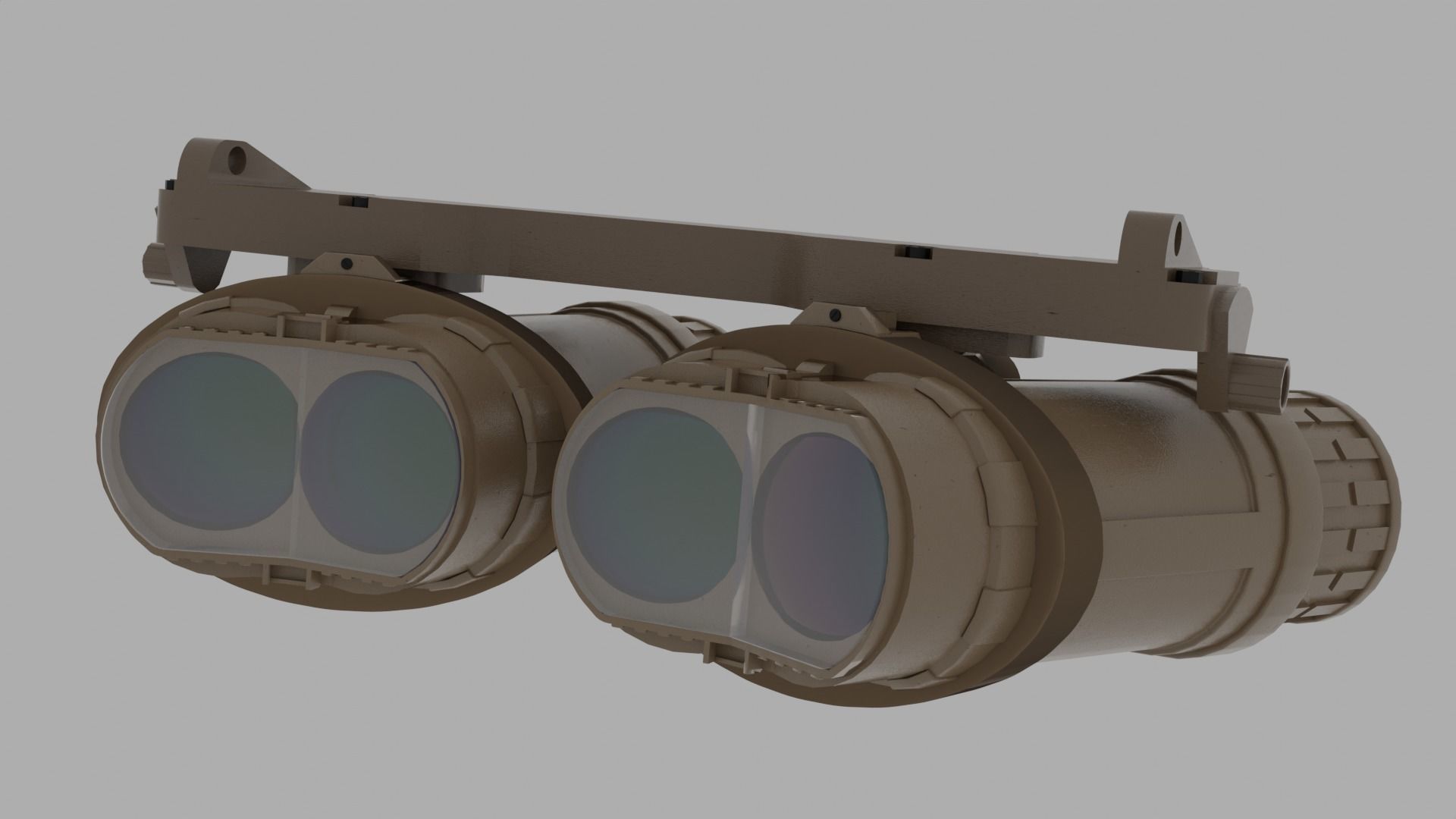 3D model L3HARRIS GPNVG GROUND PANORAMIC NIGHT VISION GOGGLE QUAD LENS