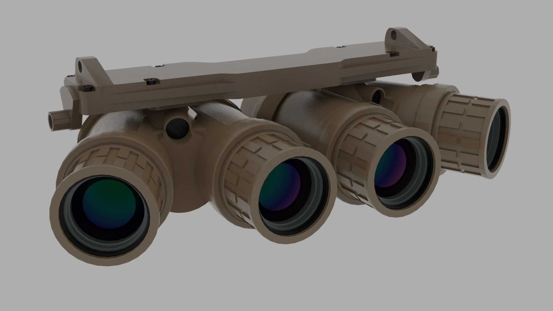 3D model L3HARRIS GPNVG GROUND PANORAMIC NIGHT VISION GOGGLE QUAD LENS