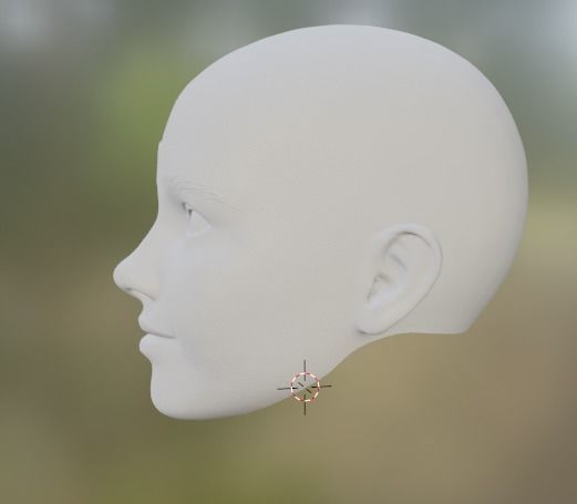 Generic Head Model Generic Female Head smirking free 3D model | CGTrader