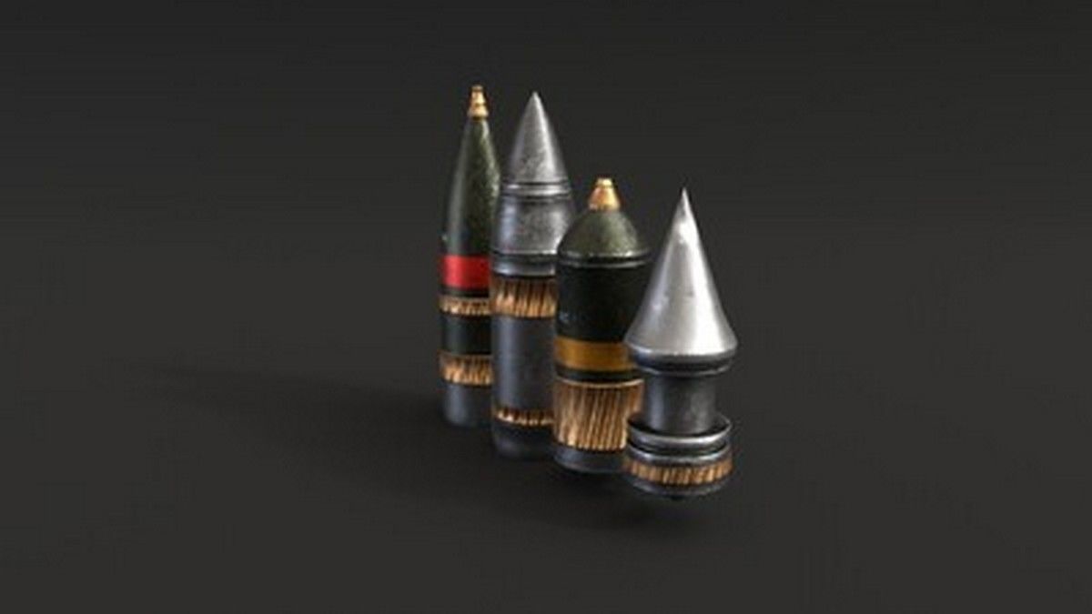 Tank shells armor-piercing shells High explosive shells 3D model | CGTrader
