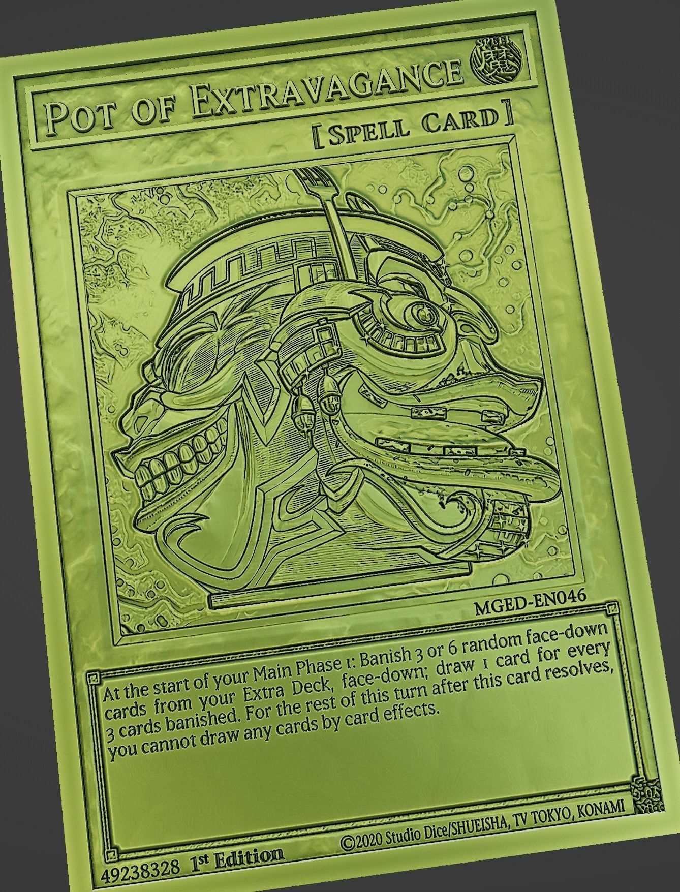pot of extravagance yugioh free 3D model 3D printable CGTrader