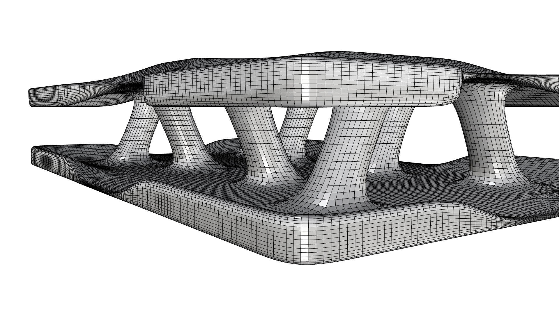 3D model Low Poly Columns Pavilion VR / AR / low-poly | CGTrader