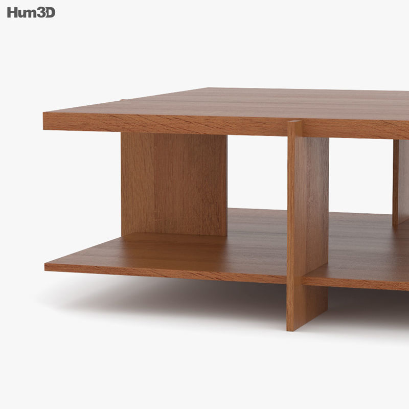 Frank Lloyd Wright Lewis Coffee table 3D model CGTrader