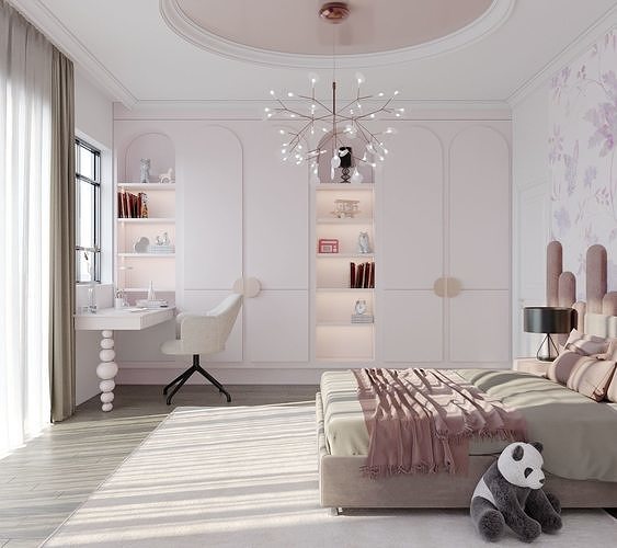 purple interior 3D model | CGTrader