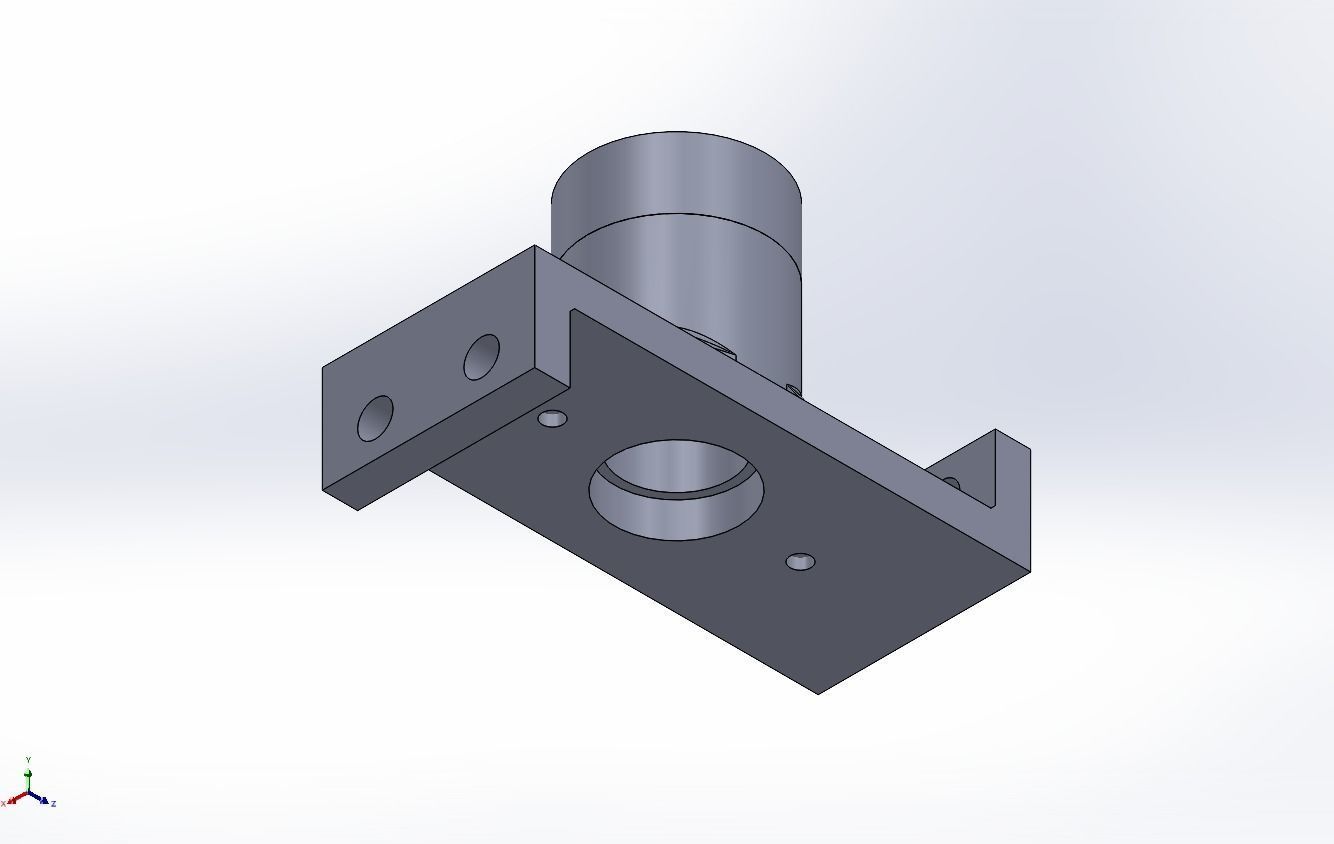 SOLIDWORKS 2022 and Engineering Graphics Shaft support 3D model 3D ...