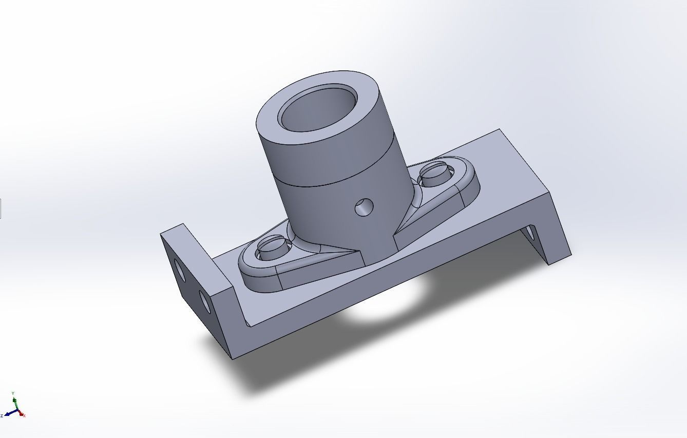 SOLIDWORKS 2022 and Engineering Graphics Shaft support 3D model 3D ...