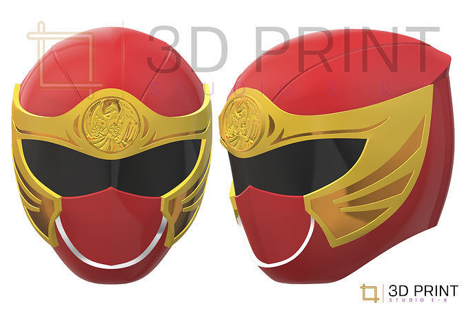 Power Rangers Ninja Storm Red Ranger helmet 3D model 3D printable | CGTrader
