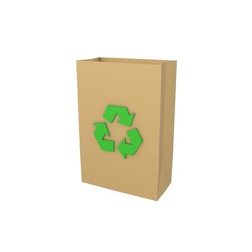 3D model Recycle Paper Bag v1 002 VR / AR / low-poly | CGTrader