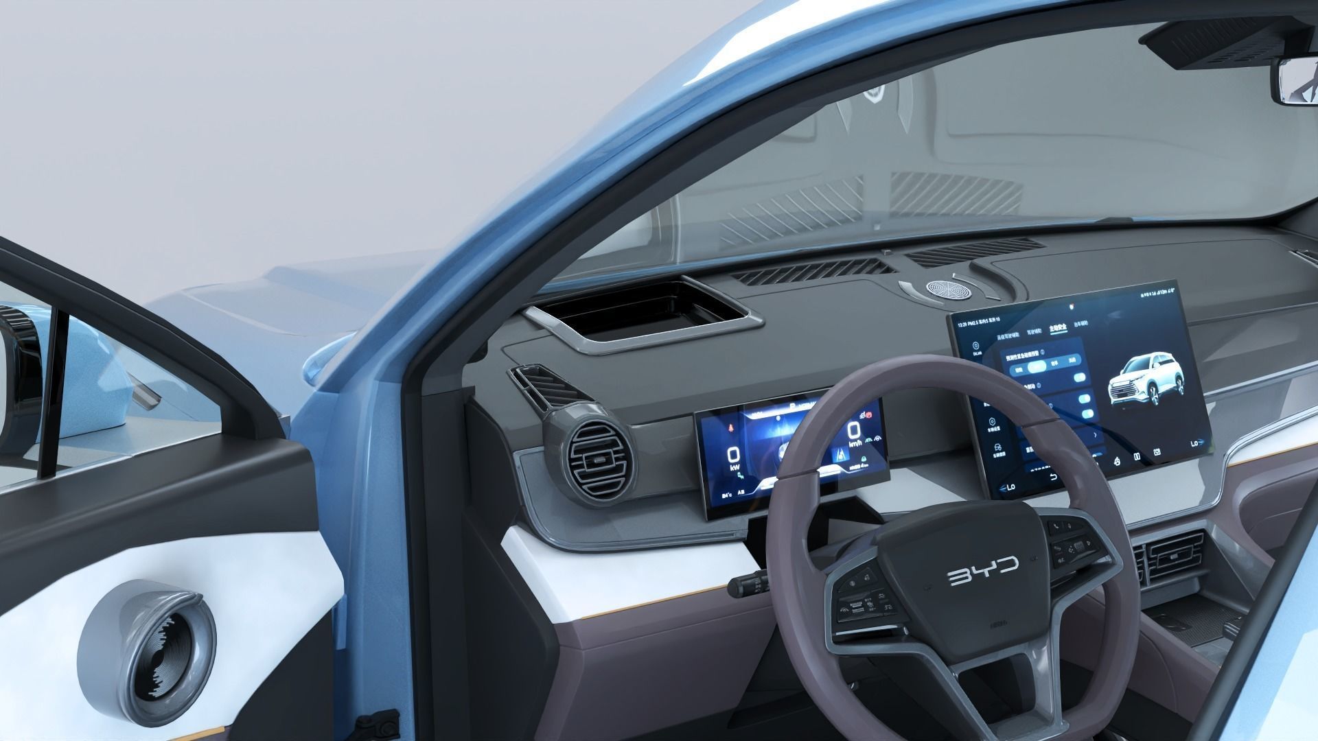 BYD Frigate 07 DM-i 2023 With interior 3D model animated rigged | CGTrader