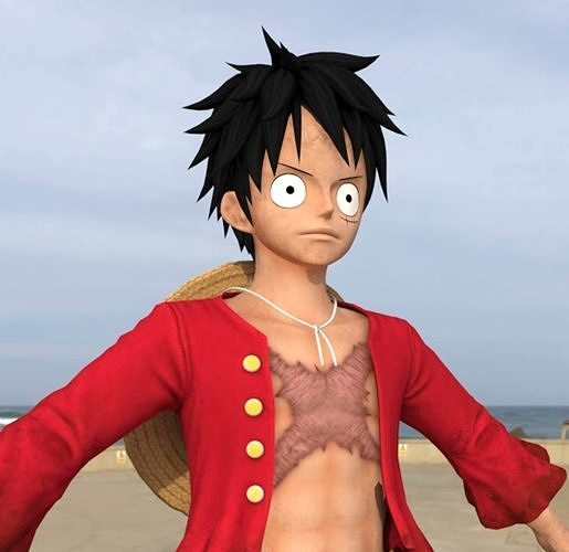 3D model LUFFY ONE PIECE CHARACTER VR / AR / lowpoly CGTrader