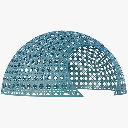 Wicker dome pavilion 3D model CGTrader