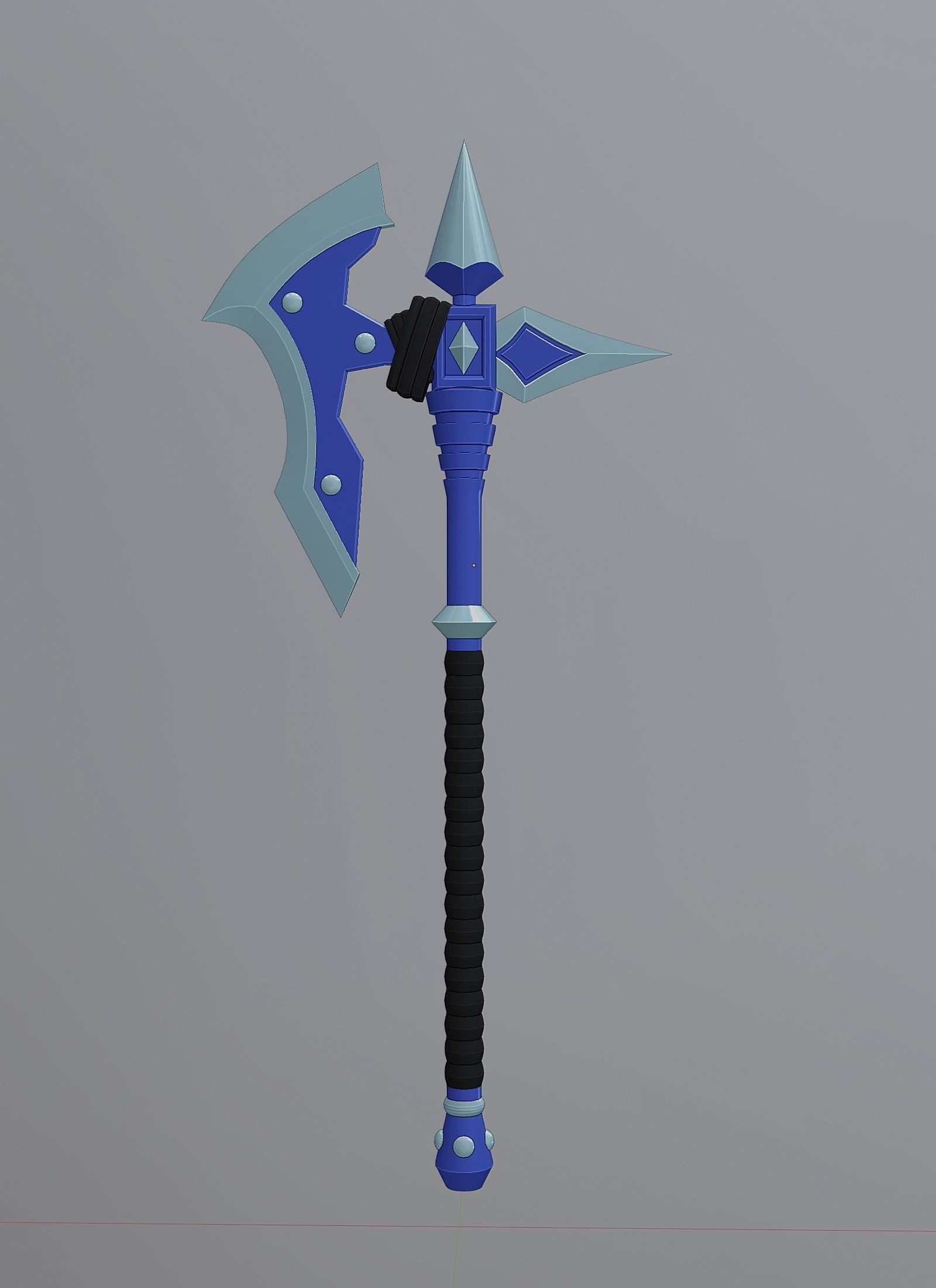 Simple ax in fantasy style 022 3D model | CGTrader