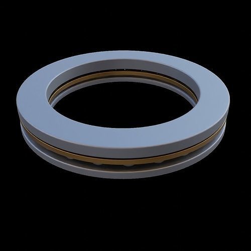 Thrust bearing Tapered type 3D model CGTrader