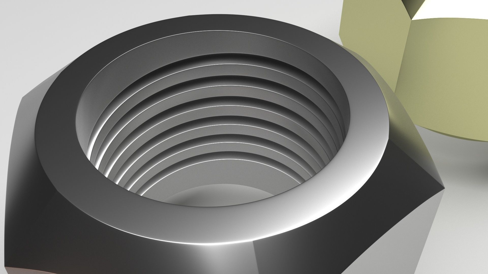 Hex Nuts 3D model | CGTrader