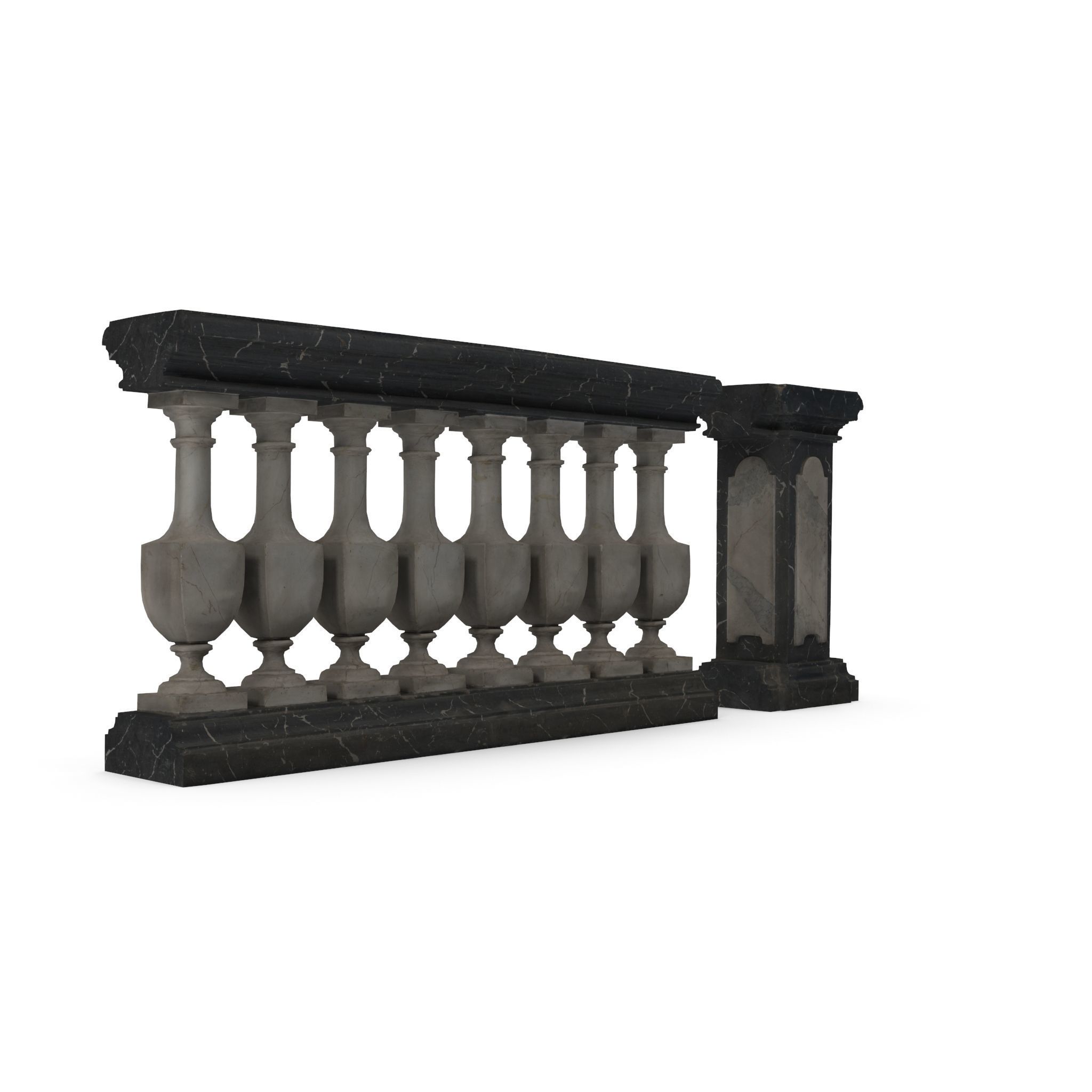 3D model Marble Railing VR / AR / low-poly | CGTrader