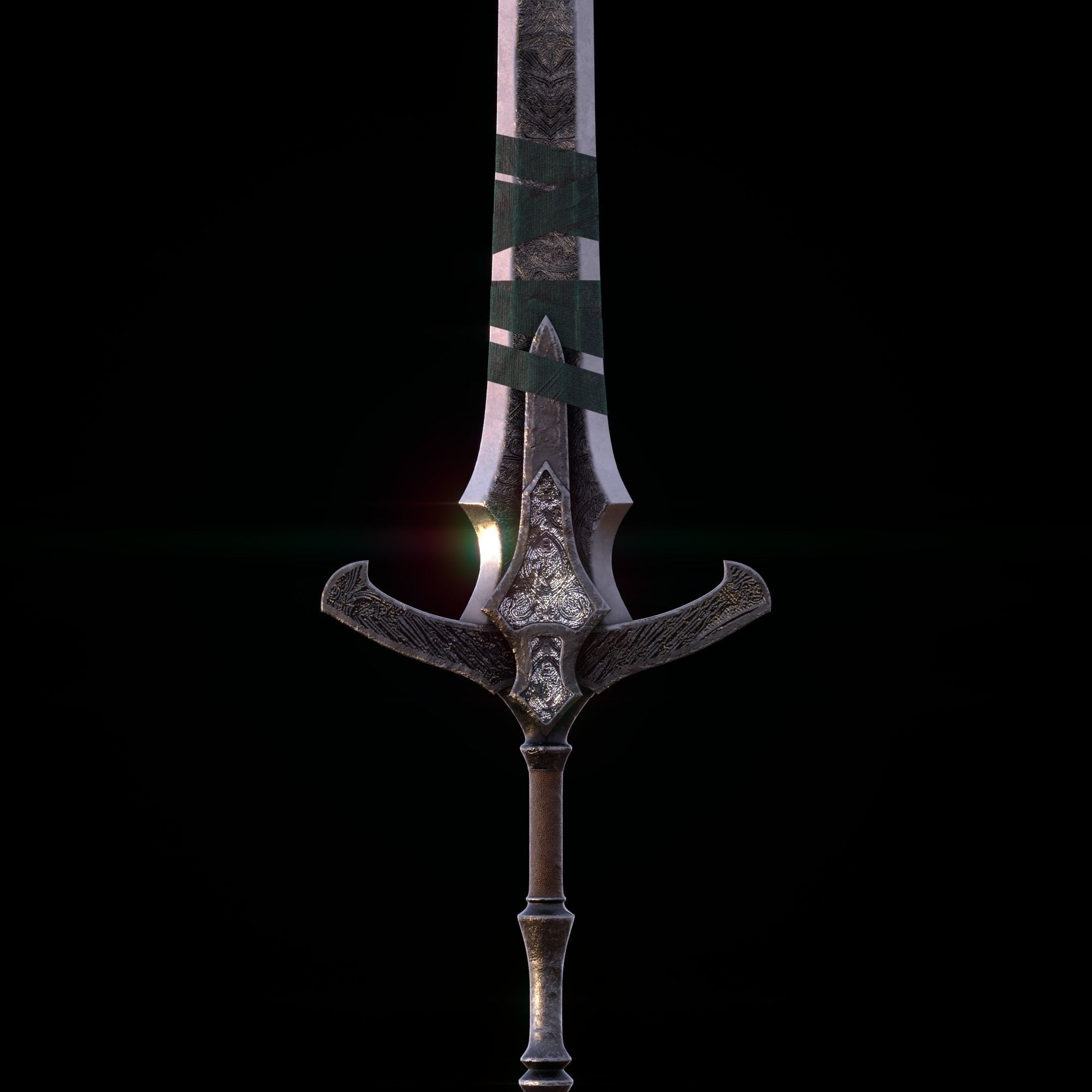 Medieval Magic Sword Holy Moonlight Sword from Bloodborne 3D model