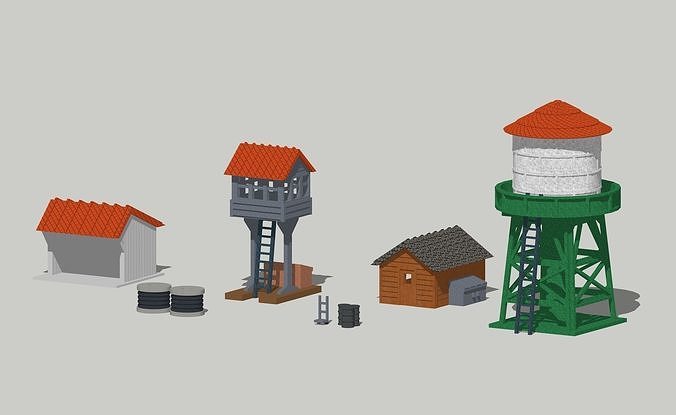 Kit Edificio Industriale Outland Models In Resina Per Plastici Ferroviari Scala Z 1:220 - Foto 5