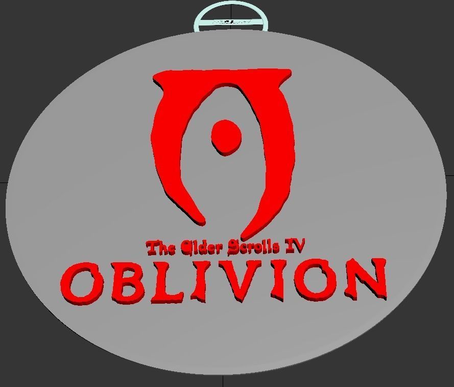 The Elder Scrolls IV Oblivion Logo Keychain 3D model 3D printable ...