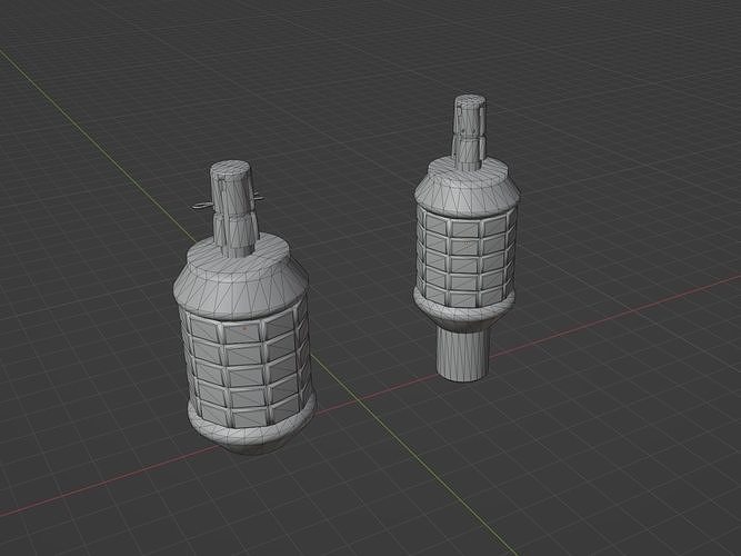 Type 91 Shell 3D model Type 91 and 97 grenade VR / AR / low-poly | CGTrader
