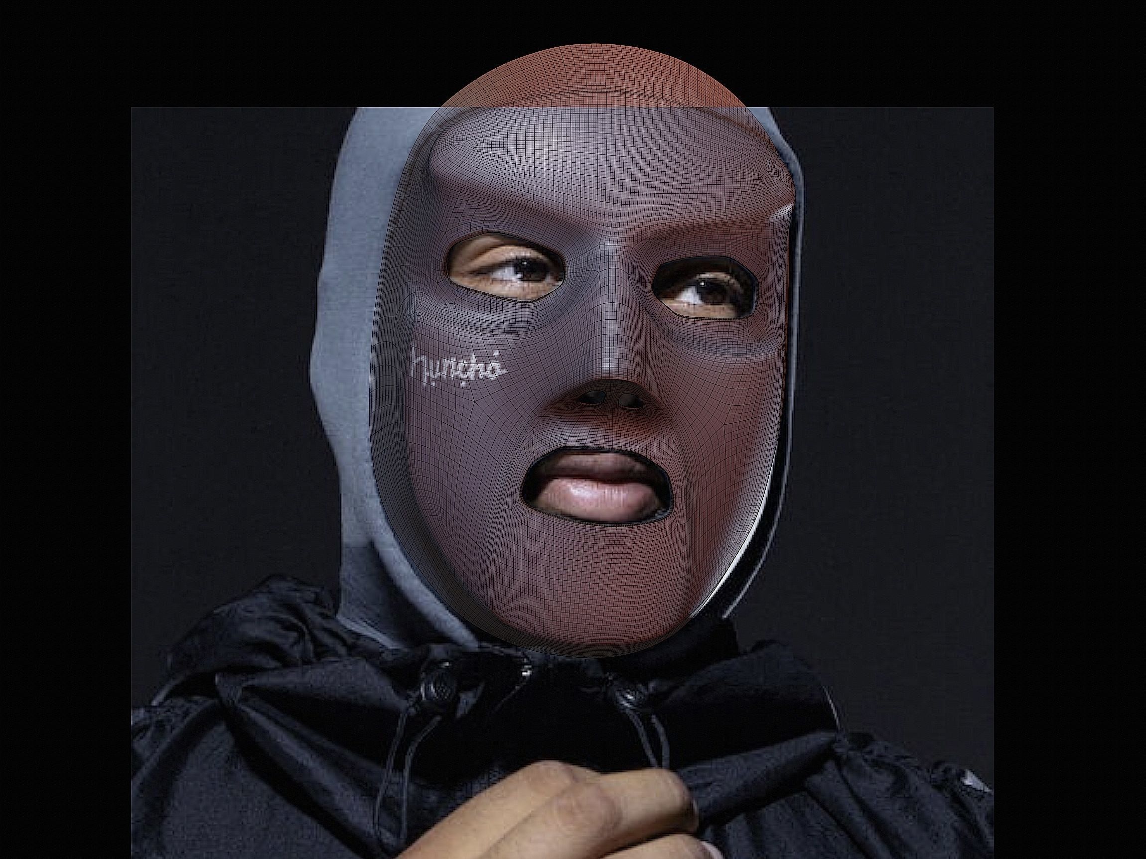 M HUNCHO FACE MASK 3D model 3D printable CGTrader