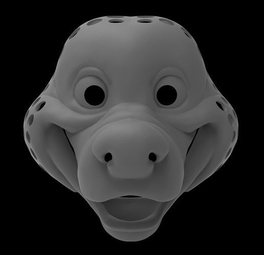 Country Bear Inspired Fursuit Head Base 3D model 3D printable CGTrader