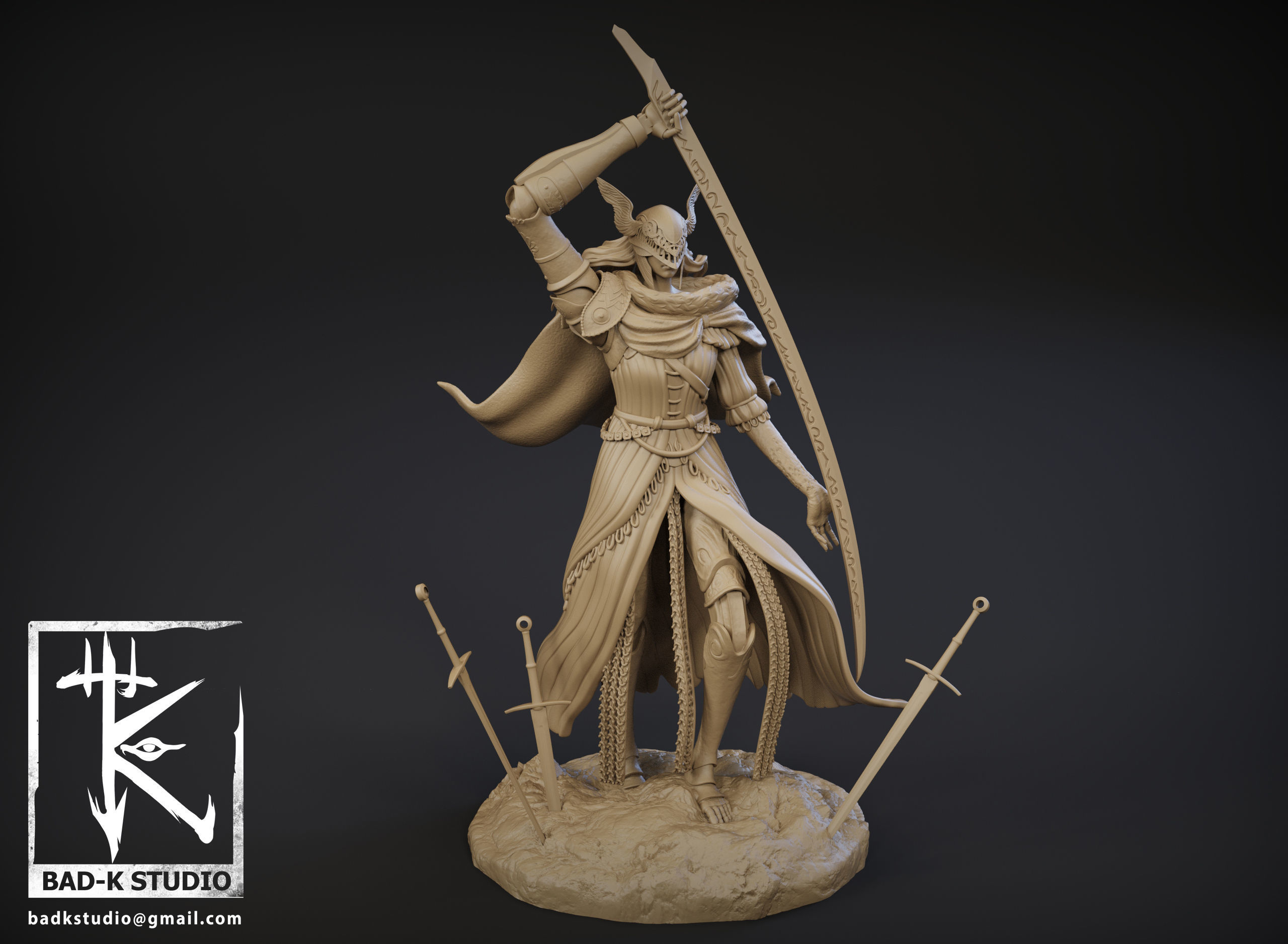 MALENIA ELDEN RING 3D PRINTING MODEL 3D model 3D printable CGTrader