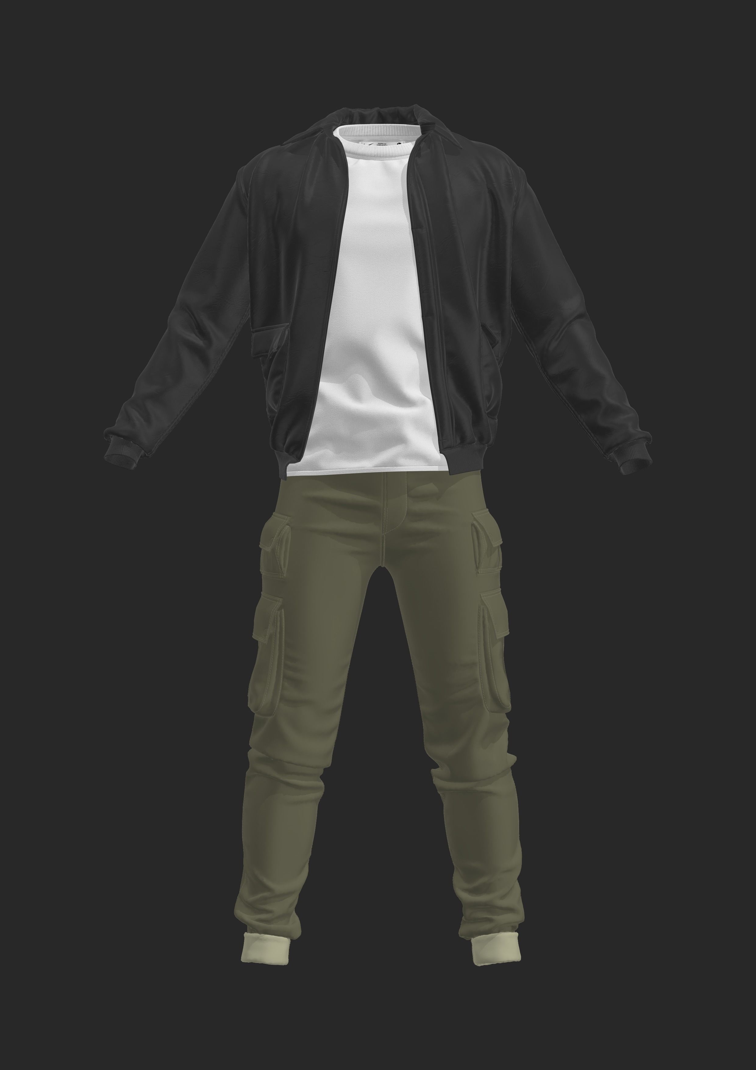 Mens Outfit 24 - Marvelous - CLO Project file free 3D model | CGTrader