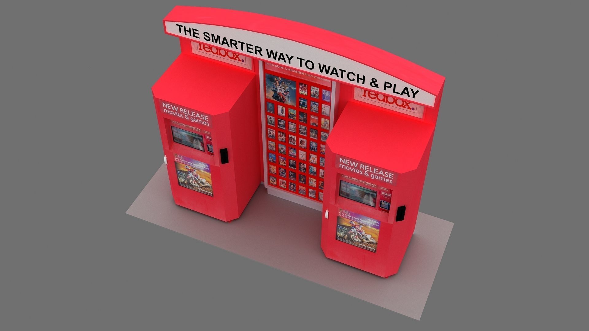 Redbox Vending Machine 3D Model 3D model | CGTrader