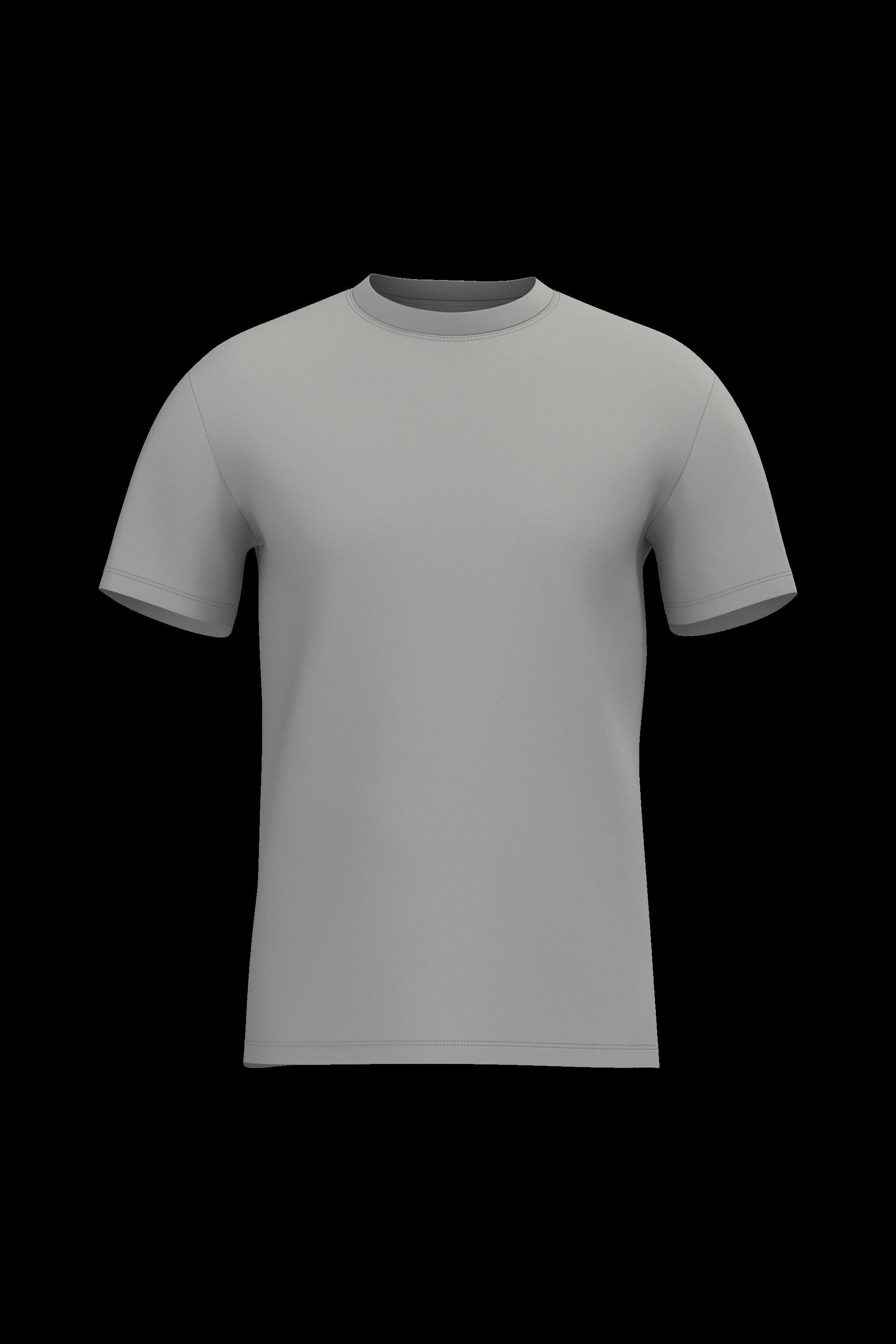 Male regular fit tshirt free 3D model rigged CGTrader