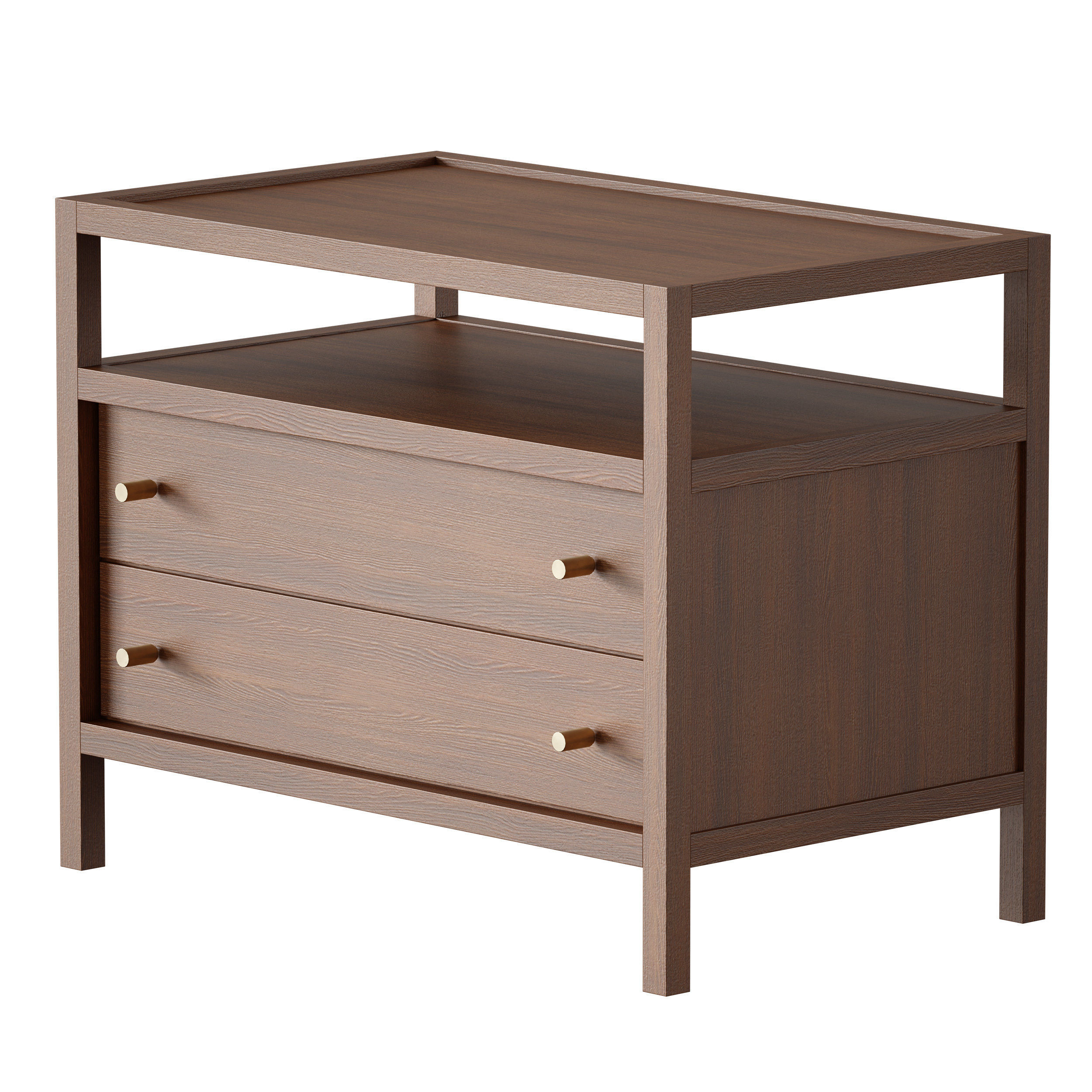 Keane Driftwood Charging Nightstand Crate and Barrel 3D model CGTrader