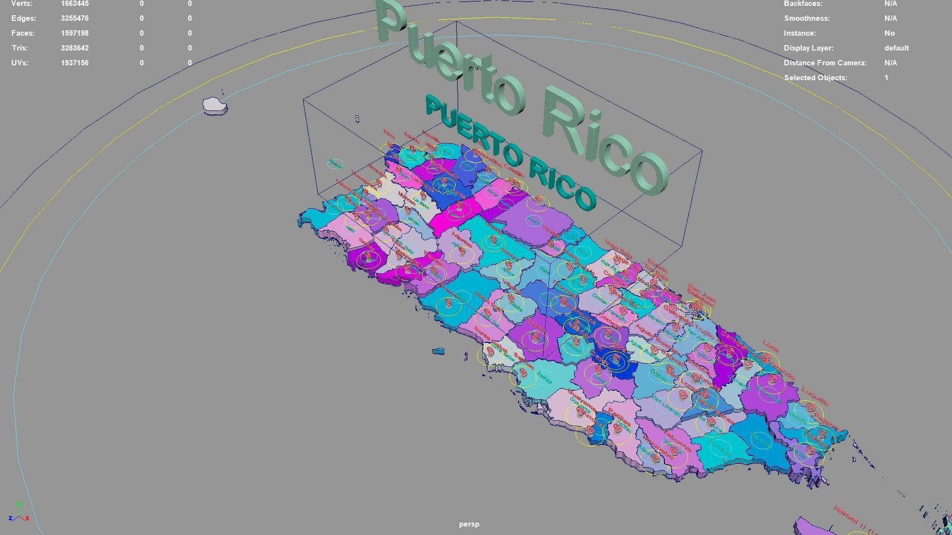 Puerto Rico United States USA map - Puerto Rico United States Usa Map Region 3d Model Geography 3d Model 9dad8a06dd 