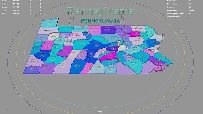 Pennsylvania United States USA Map Region 3D Model Geography 3D Model Pennsylvania United States Usa Map Region 3d Model Geography 3d Model B2d2ba3cf5 