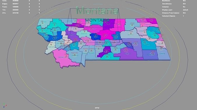 Montana United States USA Map Region 3D Model Geography 3D Model Rigged Montana United States Usa Map Region 3d Model Geography 3d Model 01f2df1ffb