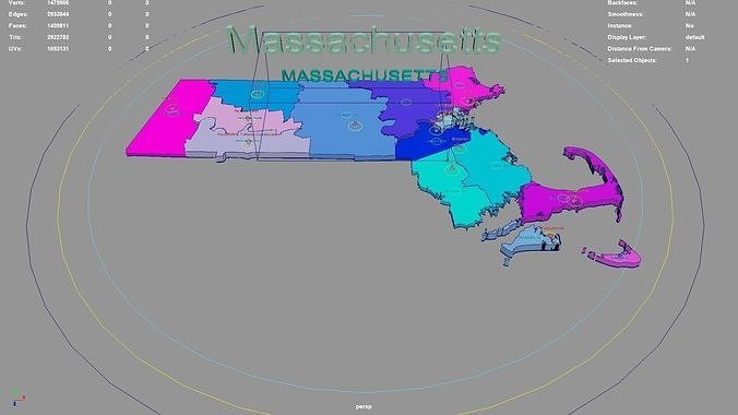 Massachusetts United States USA Map Region 3D Model Geography 3D Model Massachusetts United States Usa Map Region 3d Model Geography 3d Model A778b6e1cb