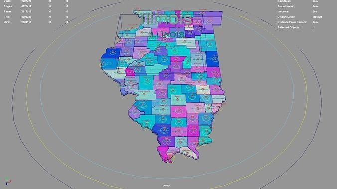 Illinois United States USA Map Region 3D Model Geography 3D Model Illinois United States Usa Map Region 3d Model Geography 3d Model 9248b19c49