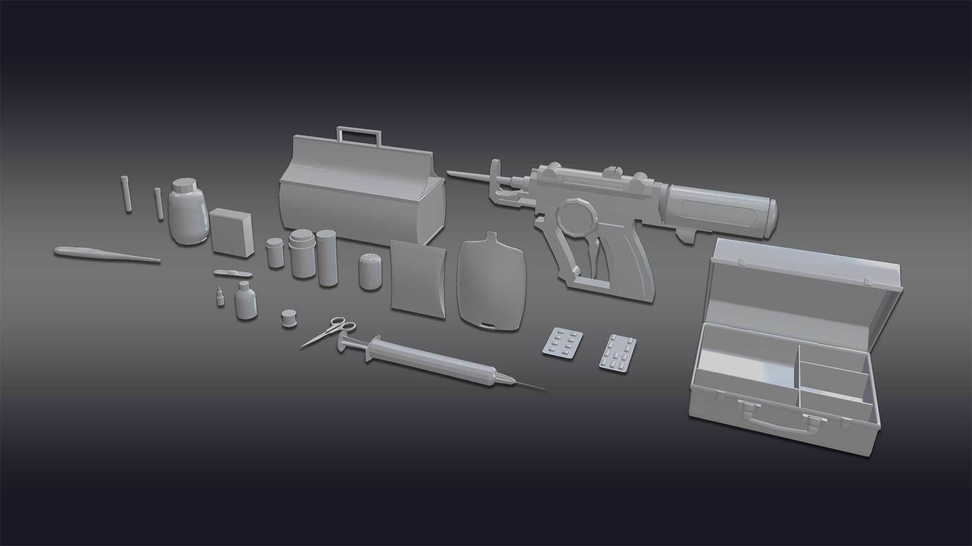 First Aid Medical Survival Kit - Game Ready Low poly 3D model | CGTrader