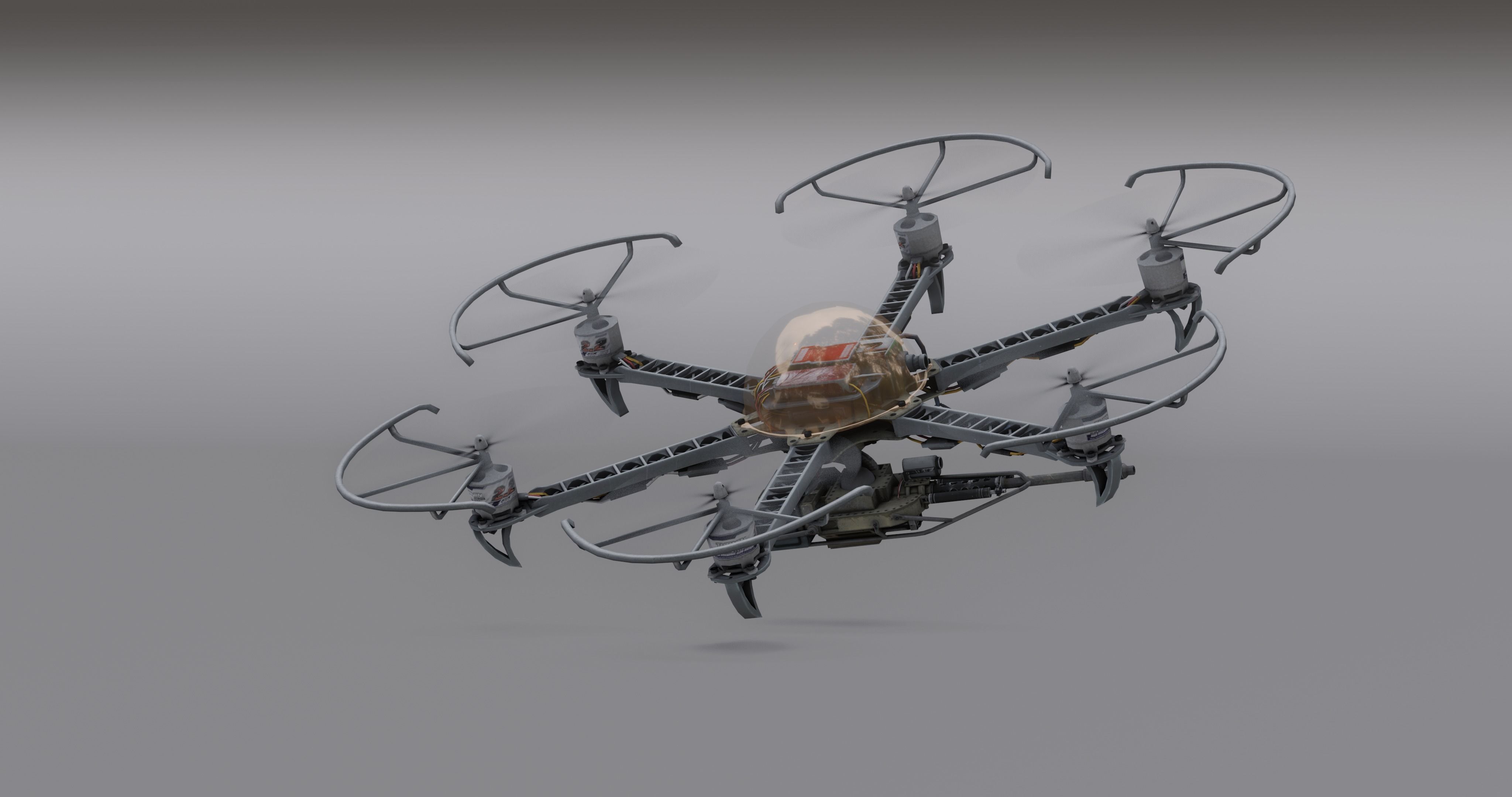 3D model Drone attack - camikaze for blender VR / AR / low-poly | CGTrader