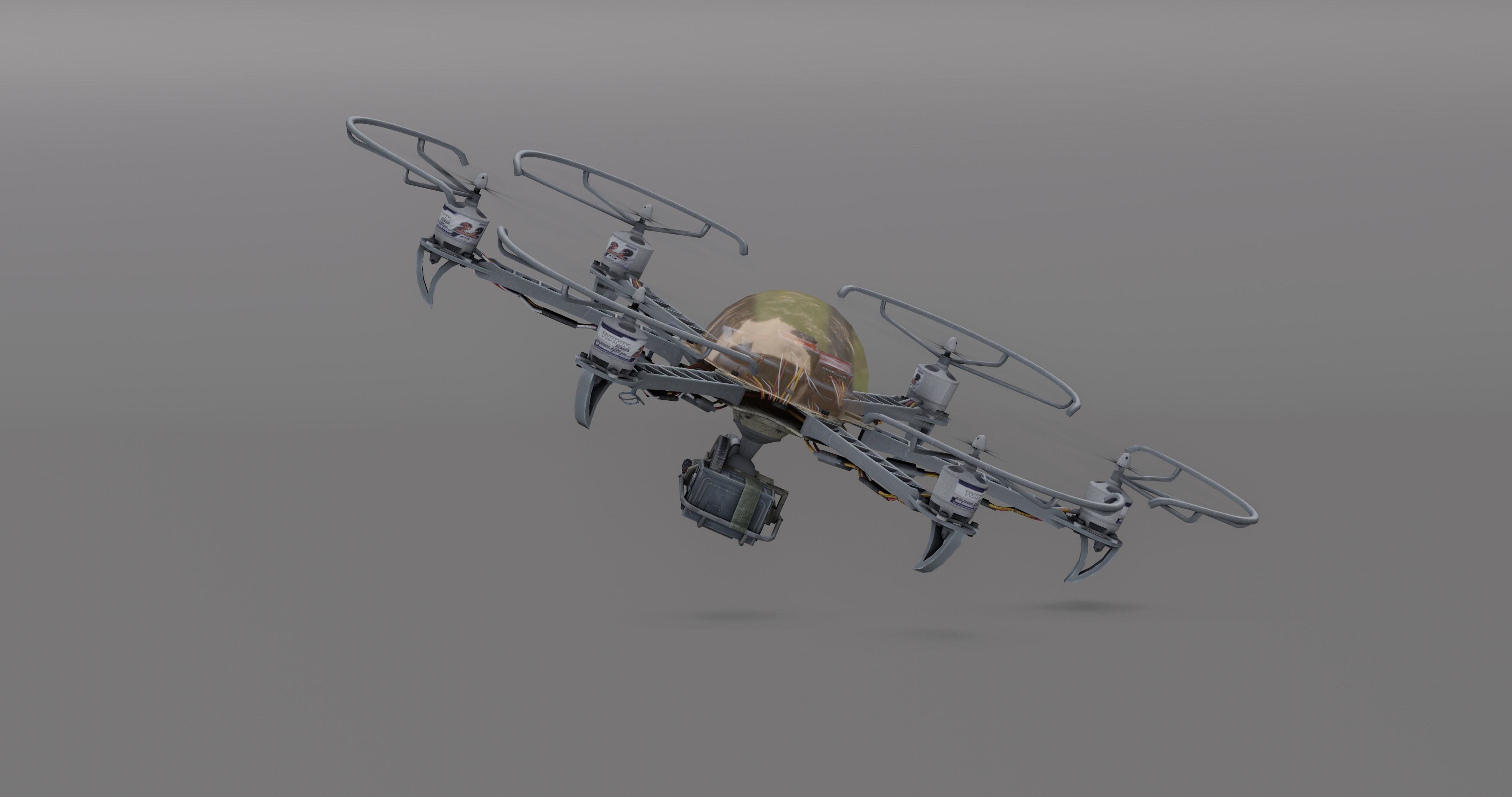 3D model Drone attack - camikaze for blender VR / AR / low-poly | CGTrader