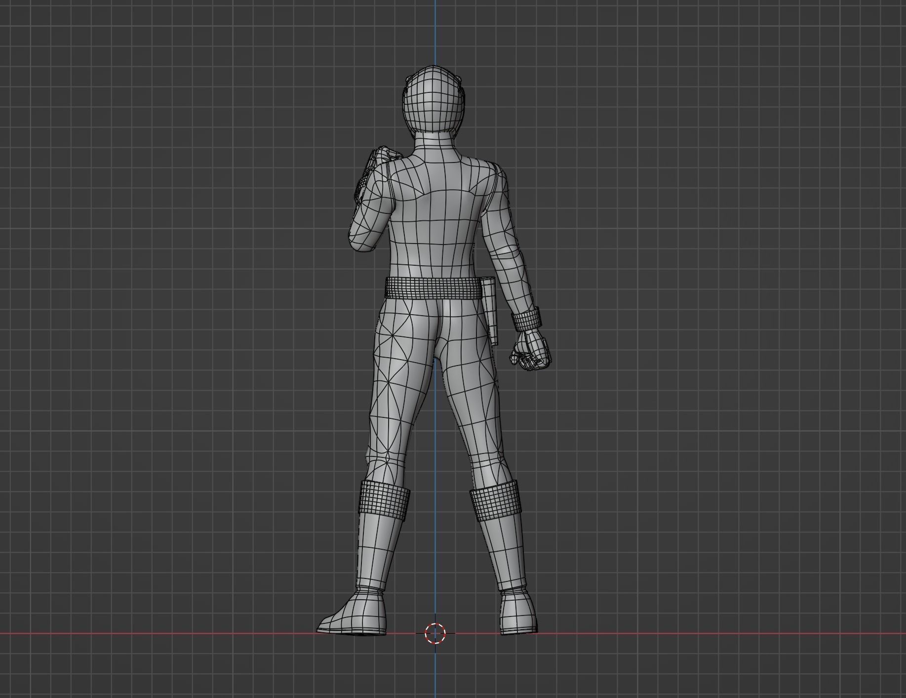 Blue Dino Ranger - Dino Thunder 3D model rigged | CGTrader